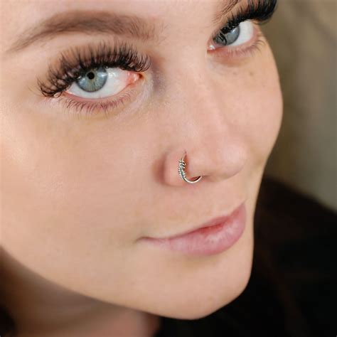 Tangled Silver Nose Ring Rock Your Nose Jewelry Inc