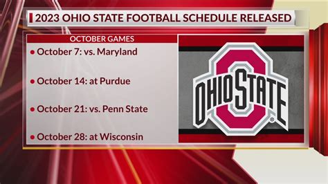 Ohio States Full Schedule For 2023 Football Season Announced Youtube