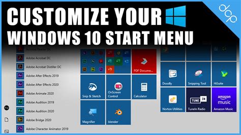 How To Customise Your Start Menu In Windows 10 Video Tutorial