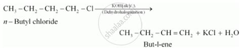 Write The Main Products When N Butyl Chloride Is Treated With Alcoholic