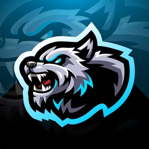 Premium Vector Wild Wolf Head Esport Mascot Logo Design