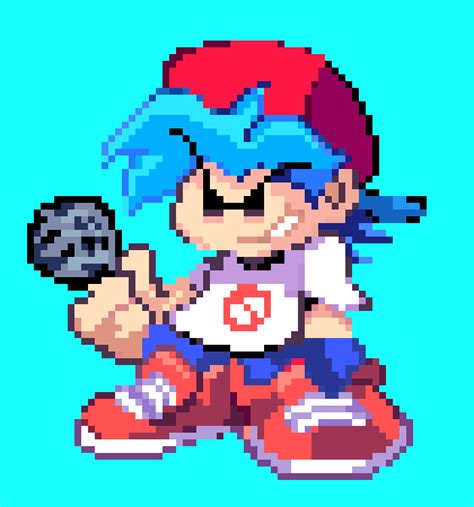 Pixilart Pixel Bf Remastered By Whitty Fnf