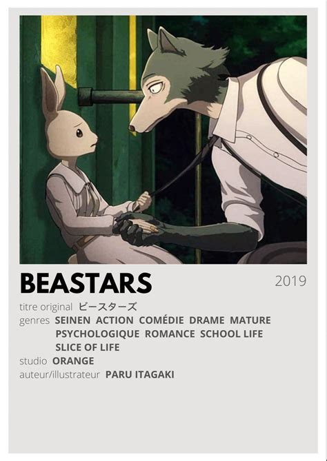 Beastars Poster Плакат Аниме