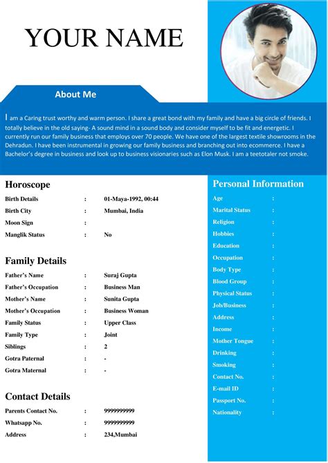 Wzory Cv Bio Data Downloadable Resume Template Resume Template | Porn