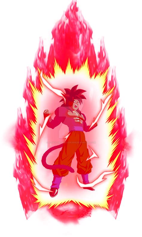 Goku Super Saiyan 4 Kaioken X100 By Aznavourraincode2005 On Deviantart