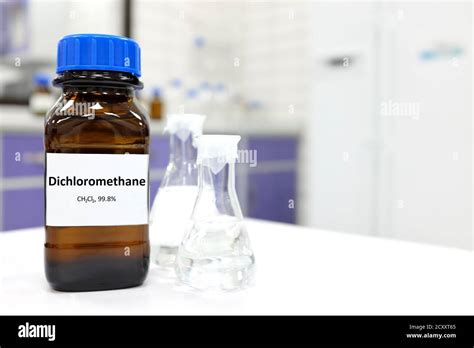 Selective Focus Of Dichloromethane Liquid Chemical Compound In Dark
