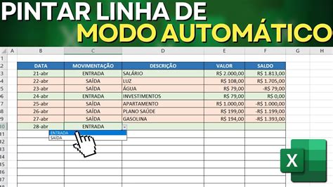 Pintar Linha Automaticamente Conforme Texto No Excel Como Fazer