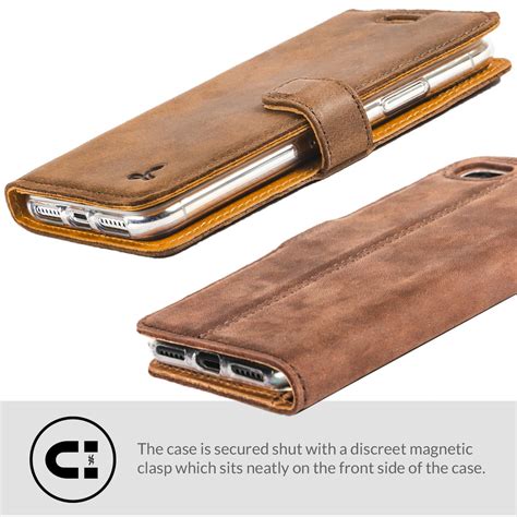 Snakehive Apple Iphone Se 2020 Premium Genuine Leather Wallet Case W