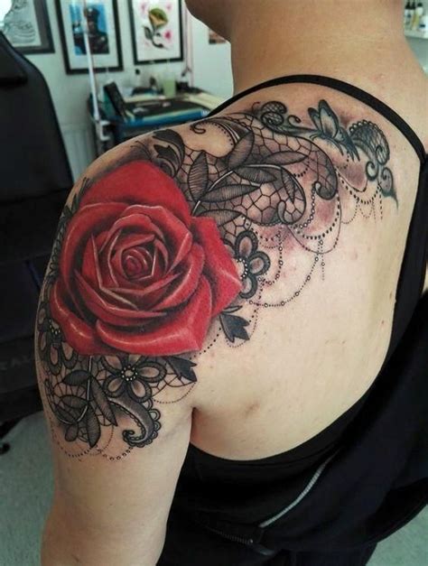 Kristina gyunter russia челябинск (91277). Red Rose Shoulder Floral Flower Tattoo Ideas for Women at ...