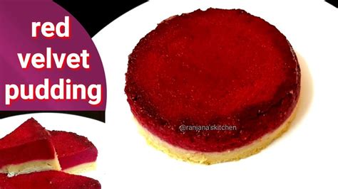 Pudding Recipe~red Velvet Pudding~without Milk Maid Pudding Recipe