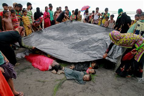 Boats Carrying Rohingya Fleeing Myanmar Sink Killing 46 The New York Times