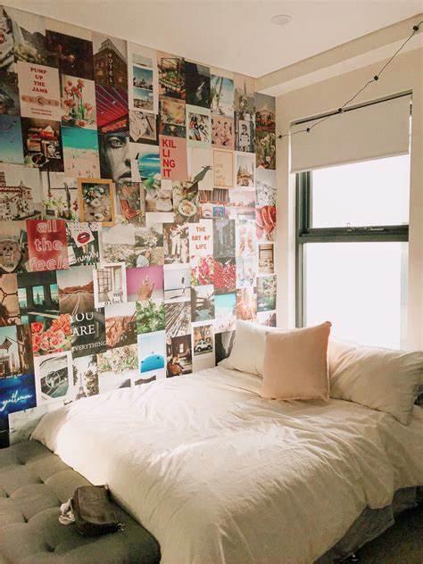 Aesthetic College Bedroom 📺🌟 Photo Walls Bedroom Aesthetic Bedroom