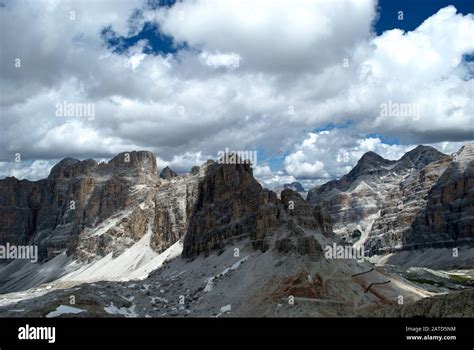 Panoramas From Lagazuoi Dolomites Italy Stock Photo Alamy