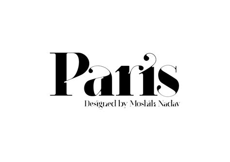 Moshik Nadav Typography Blog Paris Typeface Bold Exit New