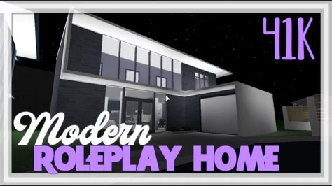 Roblox Bloxburg 41k Modern Roleplay Home Neighborhood Series
