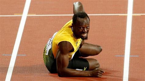 Usain Bolt Collapses In Final Race Great Britain Seal 4x100m Relay