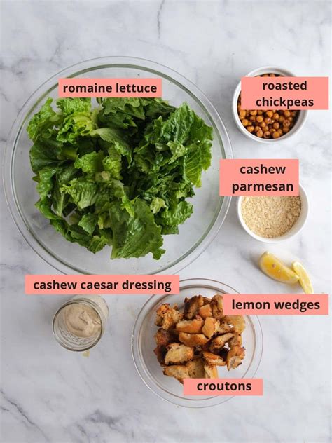 Vegan Caesar Salad With Cashew Ceasar Dressing Cozy Peach Kitchen