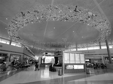 Dallas Love Field Airport Tx Black And White Picture Editorial