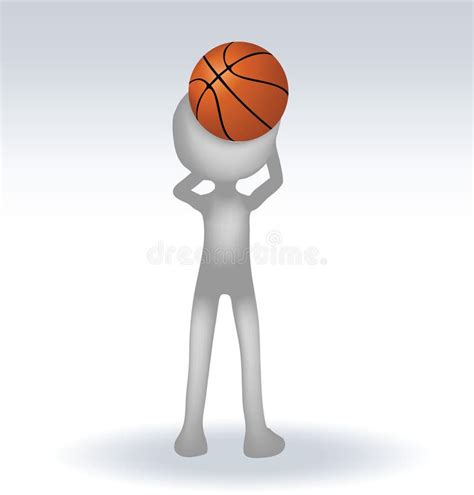 3d Human Basketball Stock Illustration Illustration Of Basket 2496238