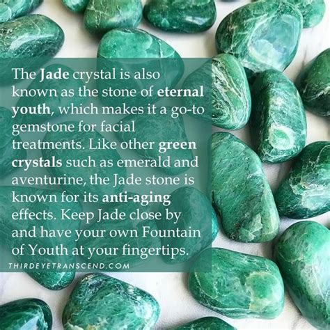 Thirdeyetranscend On Instagram “jade Is Known For Its Anti Ageing