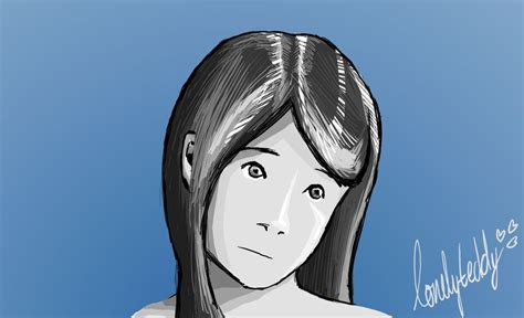 Anime Girl Staring Emotionless At By Lonelyteddy On Deviantart