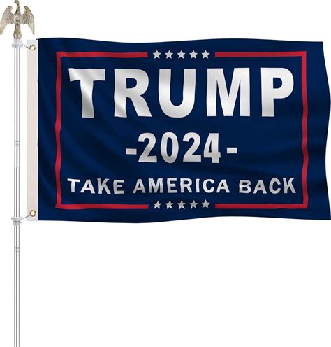 3ply 240d trump 2024 flag outdoor double sided 3x5 heavy duty nylon cloth with 2