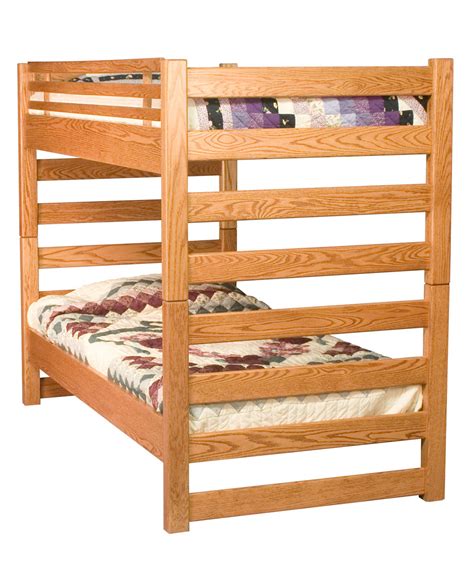 These bunk beds are easy to build and are ready for your additional flourishes to make it pop! Ladder Bunk Bed - Amish Direct Furniture