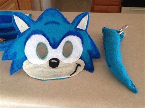 Sonic Mask And Tail For Dress Up Sonic The Hedgehog Halloween 7th