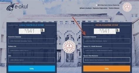 Daha sonra açılan sayfadaki 'öğrenci kimlik no'. E okul Veli Bilgilendirme Sistemi öğrenci girişi: E Okul ...