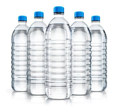 Group Of Plastic Drink Water Bottles Stock Illustration Illustration Of Freshness Empty