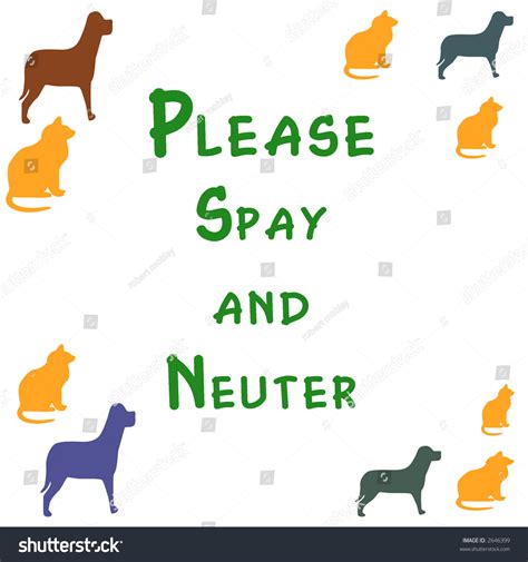 Spay Neuter Your Pets Please Poster 库存插图 2646399 | Shutterstock