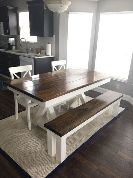 Hoping that this will fit the bill, worried about rust in an upstate ny environment but we. Trestle Table | Kitchen table chairs, Farmhouse dining ...