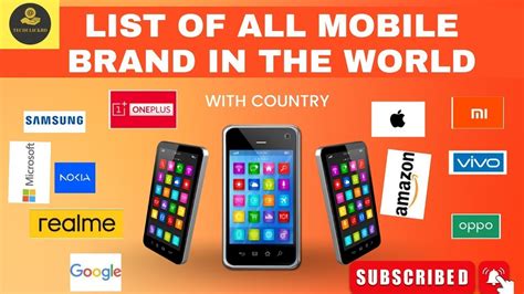 List Of All Mobile Phone Brands In The World