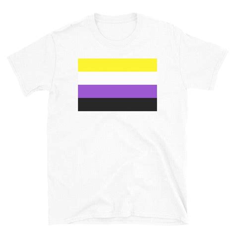T Shirt Non Binaire LGBT Pride Rainbow Etsy Canada