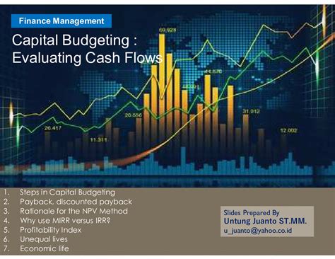 Capital Budgeting Evaluating Cash Flows Powerpoint Slideshow View