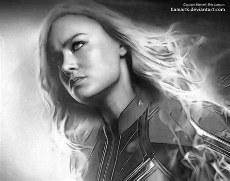 Brie Larson Captain Marvel By Bamarts On Deviantart