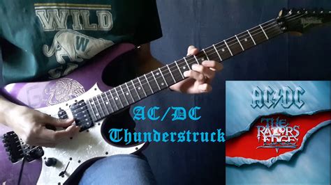 AC DC Thunderstruck Guitar Cover YouTube