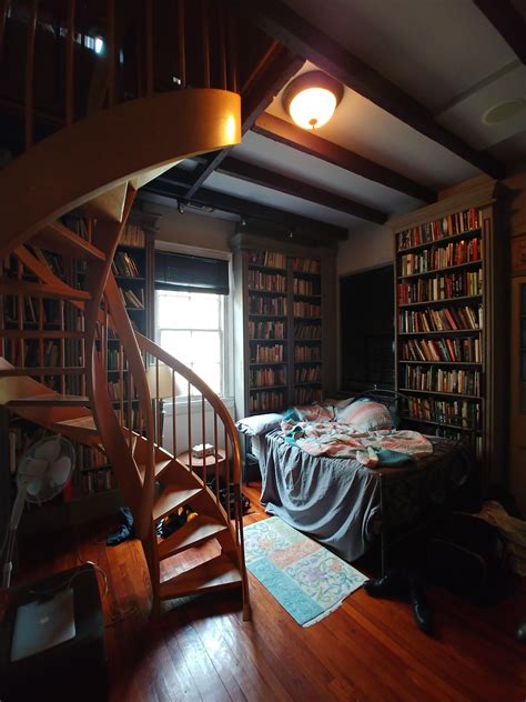 Wooden Spiral Library Bedroom Aesthetic Library Bedroom Ideas