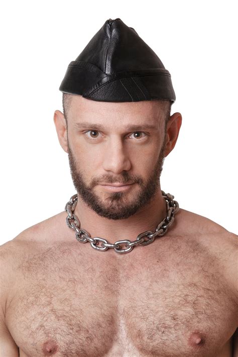 Classic Army Garrison Leather Cap Fetish Style Army Of Men