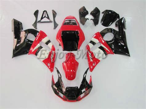 Free 5 T Abs Glossy Injection Black Red White Fairing Yzf600 R6 98