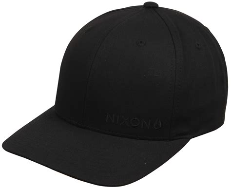 Nixon Lockup Snapback Hat All Black