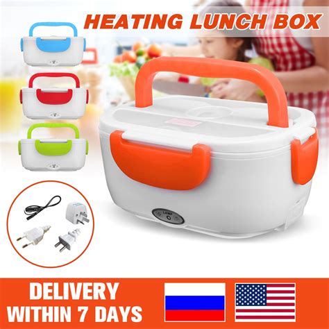 Hot sale stainless steel electric restaurant food warmer display warming machine for soup. 12/110/220V Portable Electric Heating Lunch Box Bento ...