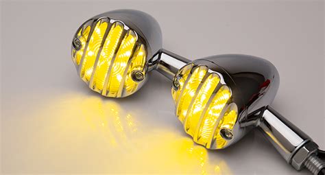 Kicry Smd Led Bullet Turn Signals Motorcycle Amber Front
