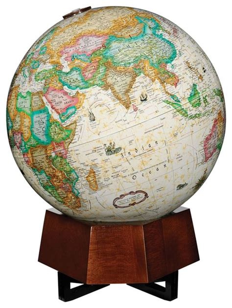 Beth Sholom Illuminated Desktop World Globe Traditional World