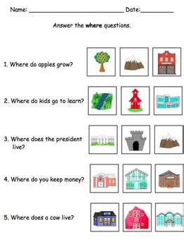 Wh- Question Mega Pack for Preschool and Kindergarten by The Elementary