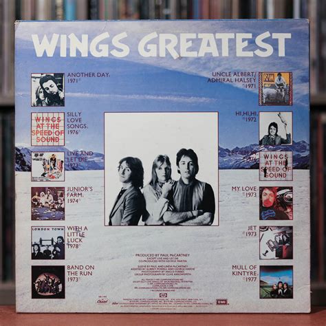Wings Greatest Hits 1978 Capitol Vgvg