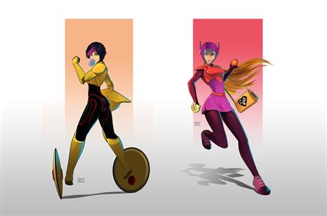 Gogo Tomago And Honey Lemon Big Hero 6 Fan Art 37863028 Fanpop