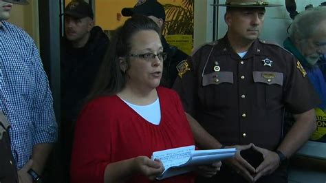 Kentucky Clerk Kim Davis Says She Wont Issue Same Sex Marriage Licenses But Will Allow Her