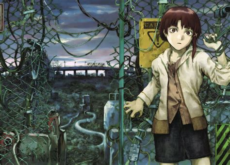 Old Anime Cyberpunk Serial Experiments Lain Official Art By Vrogue