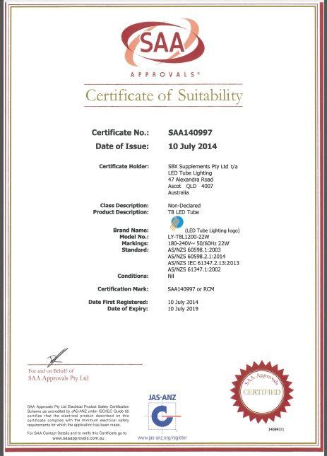 An Saa Certificate Is Issued By An Independent Certifier Authorized To